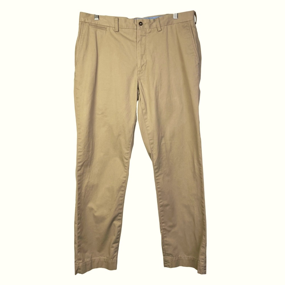 Polo Ralph Lauren Stretch Classic Fit Beige Chino Pants Men's Casual 38 x 32